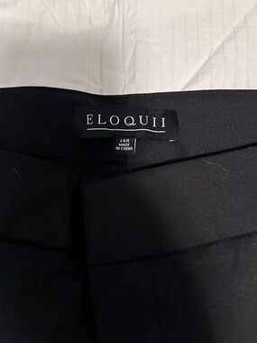 Eloquii Black straight leg pants